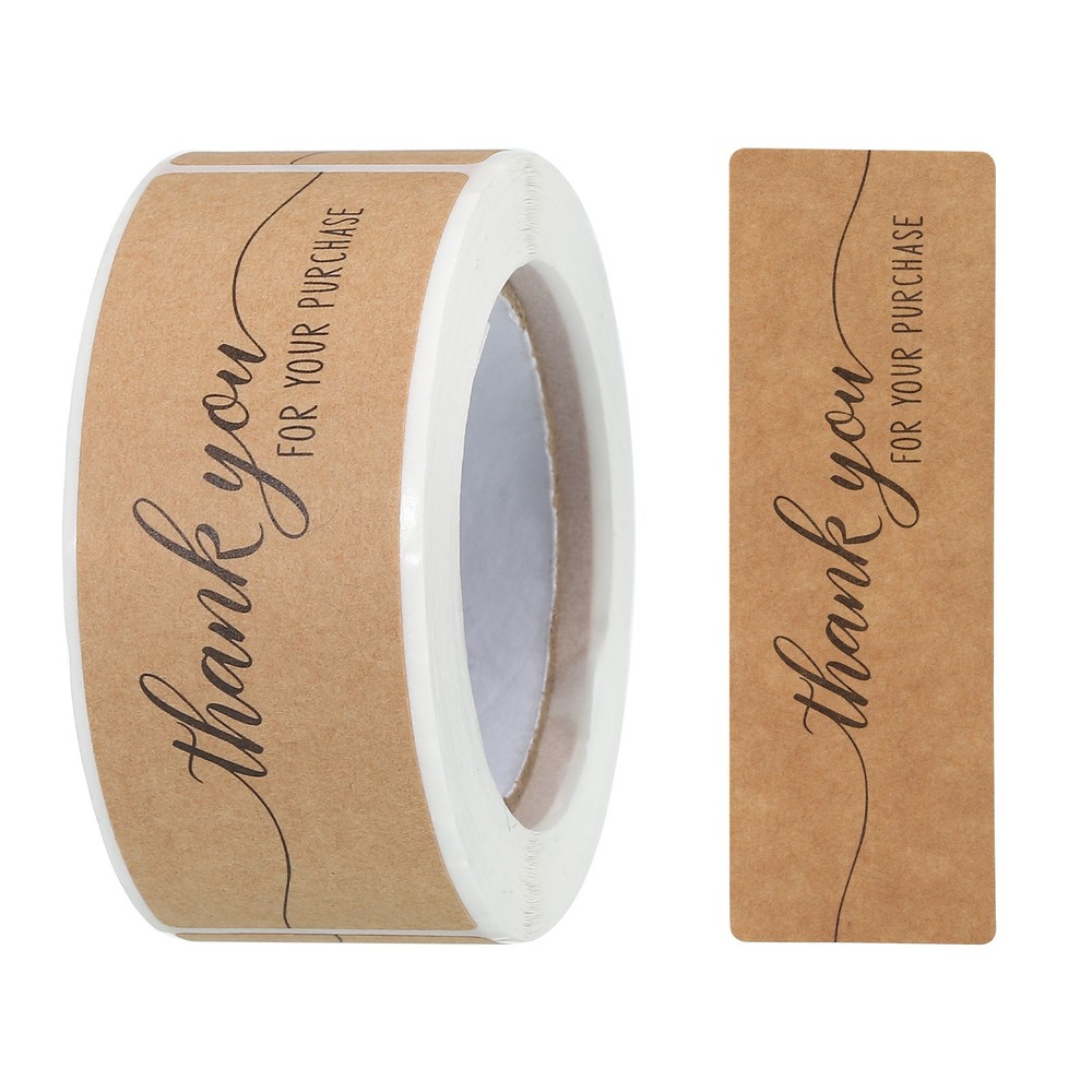1 Roll Stickers 1×3 Inch Adhesive Rectangle Gift Seal Labels 120 Count Roll