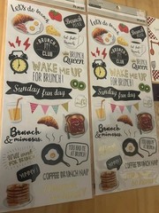 Scrapbook Stickers Food Brunch Breakfast Kitchen Cooking Lot