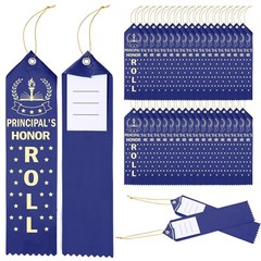 50 PCS Principal Honor Roll Award Ribbons 8 x 2 Inches Achievement Rope