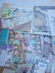 Huge Scrapbooking Card Making Craft Supplies Paper Stickers Embellishment Lot