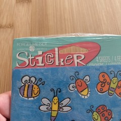 Vtg AGC Stickers Daisy Flowers Smiley Face Butterfly Insects Bee Ladybug Firefly
