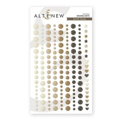 ALTENEW – ENAMEL DOTS – EARTH TONES – 163 PIECE – 3 SIZES + HEARTS & STARS