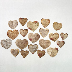 Heart Valentine’s Day Collage Stickers Love Junk Journaling Scrapbooking
