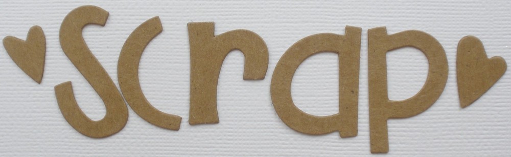 1″ – 1.5″ CUTE FONT – Customized Alphabet Letters Chipboard Die Cuts – 26 Pc