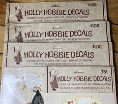 Vintage 1970s Holly Hobby Decals LOT of 4 New Sealed American Greetings