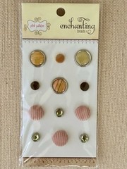LOT 2 DISCONTINUED BRADS Basic Grey Hey Boy & Pink Paislee Enchanting~ BOTH NEW