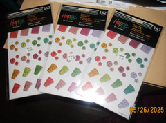 NEW LOT OF 3 Pack Happy Planner Bright Budget 15 Sticker Sheets 426 Pieces total