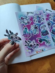 Spell Bound Witchy Gothic Sticker Sheet – Original Art by SammiSpaghettiArt