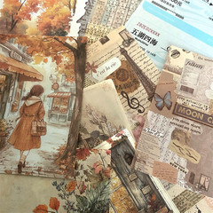 50pc ✿ Mystery Random Ephemera Lot – Junk Journal & Scrapbook Supplies