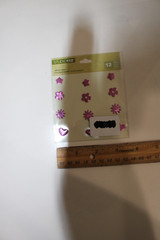 K&Company Studio 112 12PC Pink Metallic Adhesive Gems Scrapbooking Journalling
