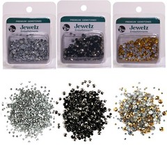 Buttons Galore Flat Back Jewelz for Crafts in Iridescent Earth Colors Jewels