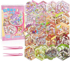 20 Sets DIY 3D Sticker Scene Collection – Cute Cartoon House Stickers