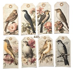 Handmade Junk Journal Tags Ephemera Scrapbook Embellishments