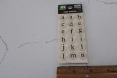 Making Memories Details Alphabet Medium Black Page Pebbles Scrapbooking Crafts