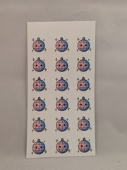 Cute Kawaii Disco Ball Sticker Sheet 18 Pcs 1″x1″ Retro Party Favor Stickers