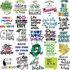 300Pcs Positive Motivational Vinyl Stickers for Water Bottles Laptop DIY
