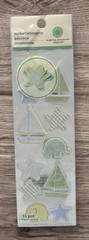 Martha Stewart Sailboat & StarBaby Boy Pop-Up Scrapbooking Stickers NEW