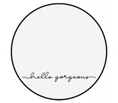 Hello Gorgeous Inspirational Quotes Mirror Vinyl Decal 18×2.4 Inch
