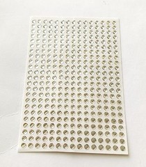 1000 Glitterati Adhesive 4 mm Sticker Gems 4 Wedding & D I Y Card in Multi/Mixed