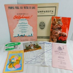 Ephemera Junk Journal Scrapbooking Lot of 50 + Pieces, Barry Coe Vintage Photo !