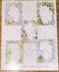 K&Company Colorful Handmade Acetate DieCut Frames Flowers Butterflies Scrapbook