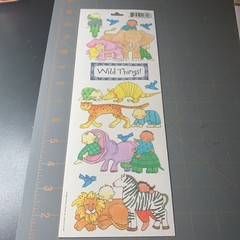 Miss Elizabeth’s- Party Animal Zoo Cat Stickers 4 packages Card Making Crafts