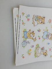Vtg Sticker Sheets Mouse Mice Cute Cartoon Animals Current 3 Sheets -1 Sticker
