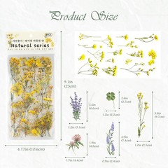 48 sheets/722 pcs Transparent Flower Stickers for Scrapbooking & Junk Journal…