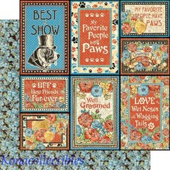 Graphic 45 Well Groomed 12×12 Collection Pack New! 2 shts each + Stickers