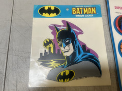 Batman Stamper, Crayons, Stickers, Pins, Slicker (X6) Lot (All New/sealed)