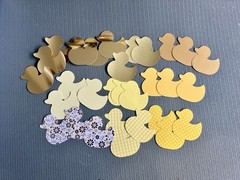 160+ Rubber Ducky Die Cuts 3 Sizes, 9 Styles