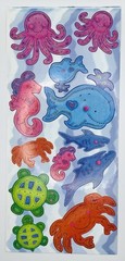 Retired 2000 Stamping Station Under the Sea Stickers 5.5×12 inch Ocean Aquarium