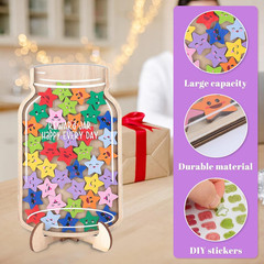 45Pcs Magnetic Reward Jar for Kids, Large 9.8″ Star Jars Reward System, Magnetic
