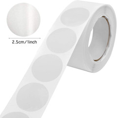 1000 Pcs Clear Retail Package Seals, 1 Inch round Circle Wafer Seal Sticker Clea