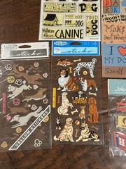Lot Of 8 Dog Puppy Animal Pet Jolee’s Dimensional Stickers
