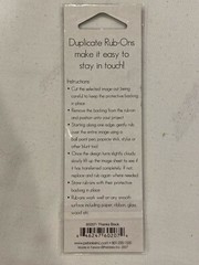 Pebbles Inc. Duplicate Rub-Ons ~ Black ~Thanks ~ Scrapbooking Crafts