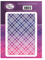 CraftbuddyUS Craft Buddy Tartan Check A5 Premium Mixed Media Stencil – CBST36