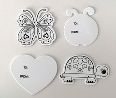 Kids Scrapbooking Foam & Felt Stickers Gift Tags Mixed Lot
