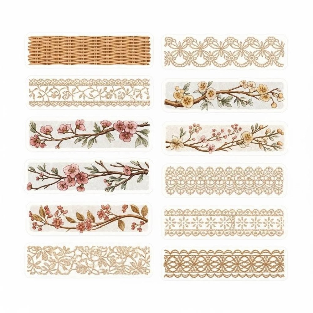 Pretty Small Bookmarks Junk Journal Scrapbook Choose A Set