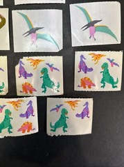 VTG Mrs Grossman’s 1993 Dinosaur Sticker Set 16 Sheets #2