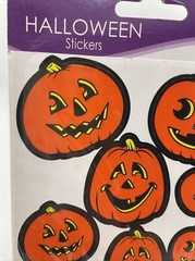 Beistle 4 3/4″ x 7 1/2″ Jack-O-Lantern Sticker 28/Pack