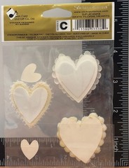 JOLEES BOUTIQUE BY STICKO SPJC023 WHITE FLORAL HEARTS VALENTINES DAY WEDDING