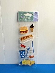 FREE SHIP Jolees FAST FOOD Scrapbook Sticker FOOD DRINK KITCHEN BAKING COOKING 2