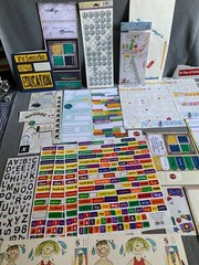 Back To School Scrapbooking Supplies Kit: Stickers Labels & Papers