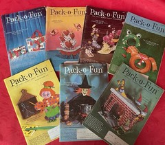 Vintage 1970’s Pack-o-Fun Scrap Craft Books Lot of 25