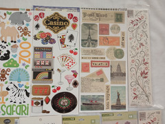 Lot Of 21 Scrapbook Stickers Rub Ons Sheets Studio 112-Creating Keepsakes & More