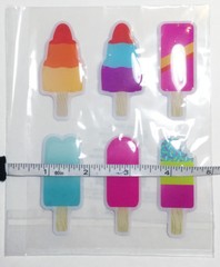 Ice Cream Stickers Set 3 Packs Dimensional Puffy Summer Treats Sweets Kid Craft