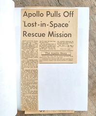 Apollo Missions ~1968/1969 Scrapbook~ Lunar Moon 7 8 9 10 Newspaper Clippings