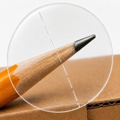 Clear Wafer Seals 1 Inch Diameter 5000/Roll