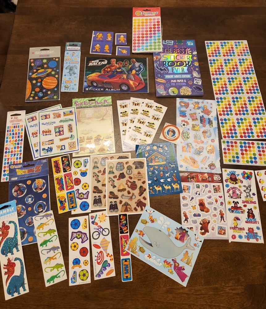 Sticker Lot Sandylion Mrs Grossmans assorted brands and themes Some Vintage